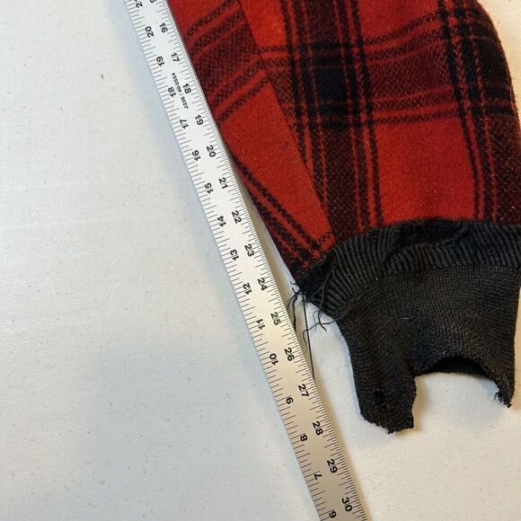 WOOLRICH Wool Hunting Pants Men's Buffalo Plaid Red Black - 30x28 - Picture 9 of 9